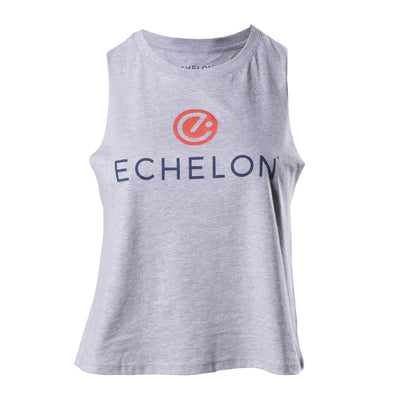 Echelon Women's Stacked Logo Cropped Muscle Tank