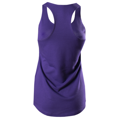 Purple racerback tank back